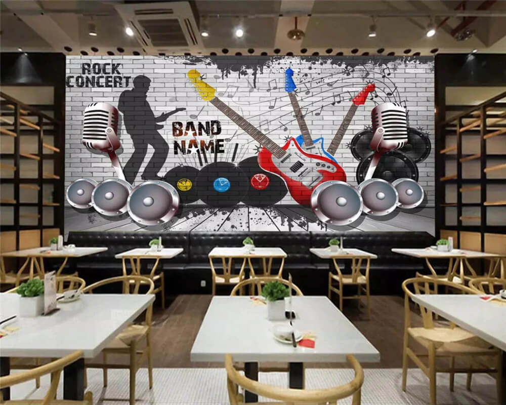 Sticking to music theme for cafe interior