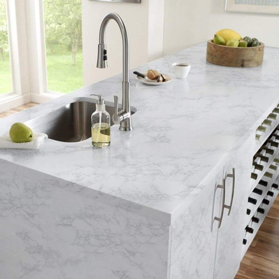 white sticker backsplash