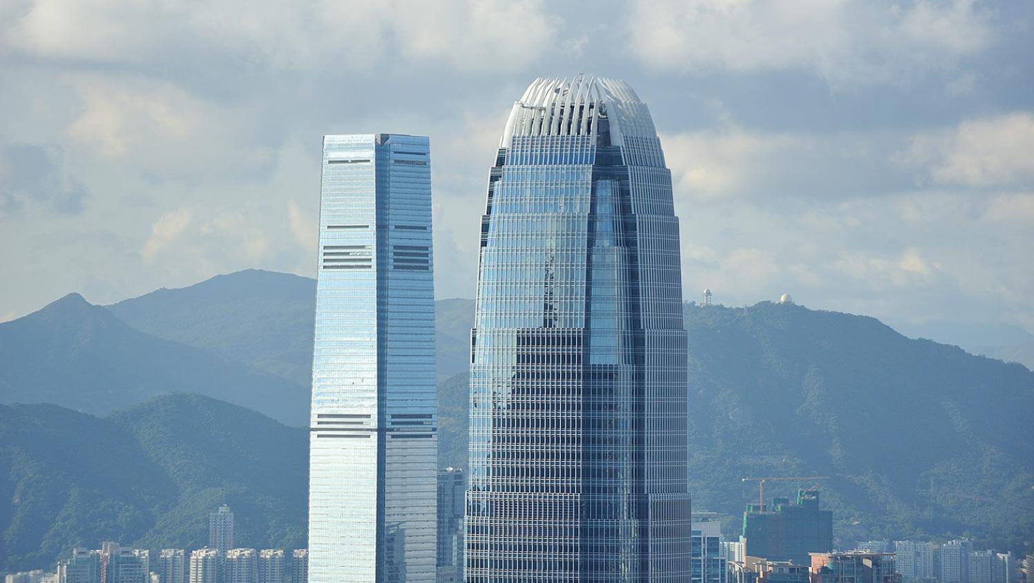 Hong-kong's two international finance center