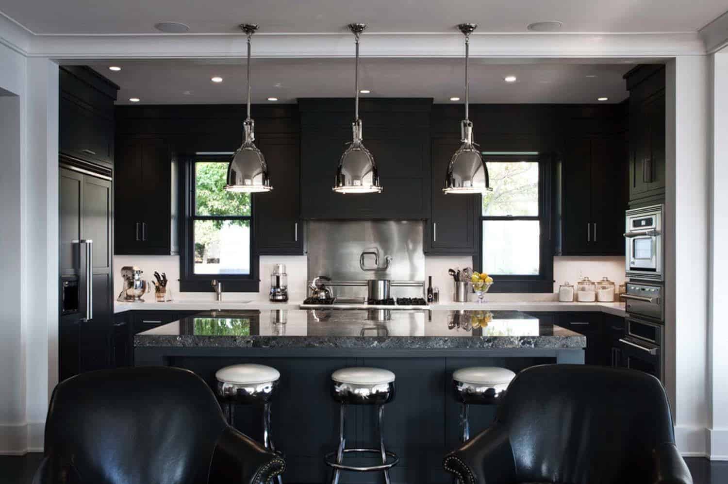 Bold dramatic kitchen