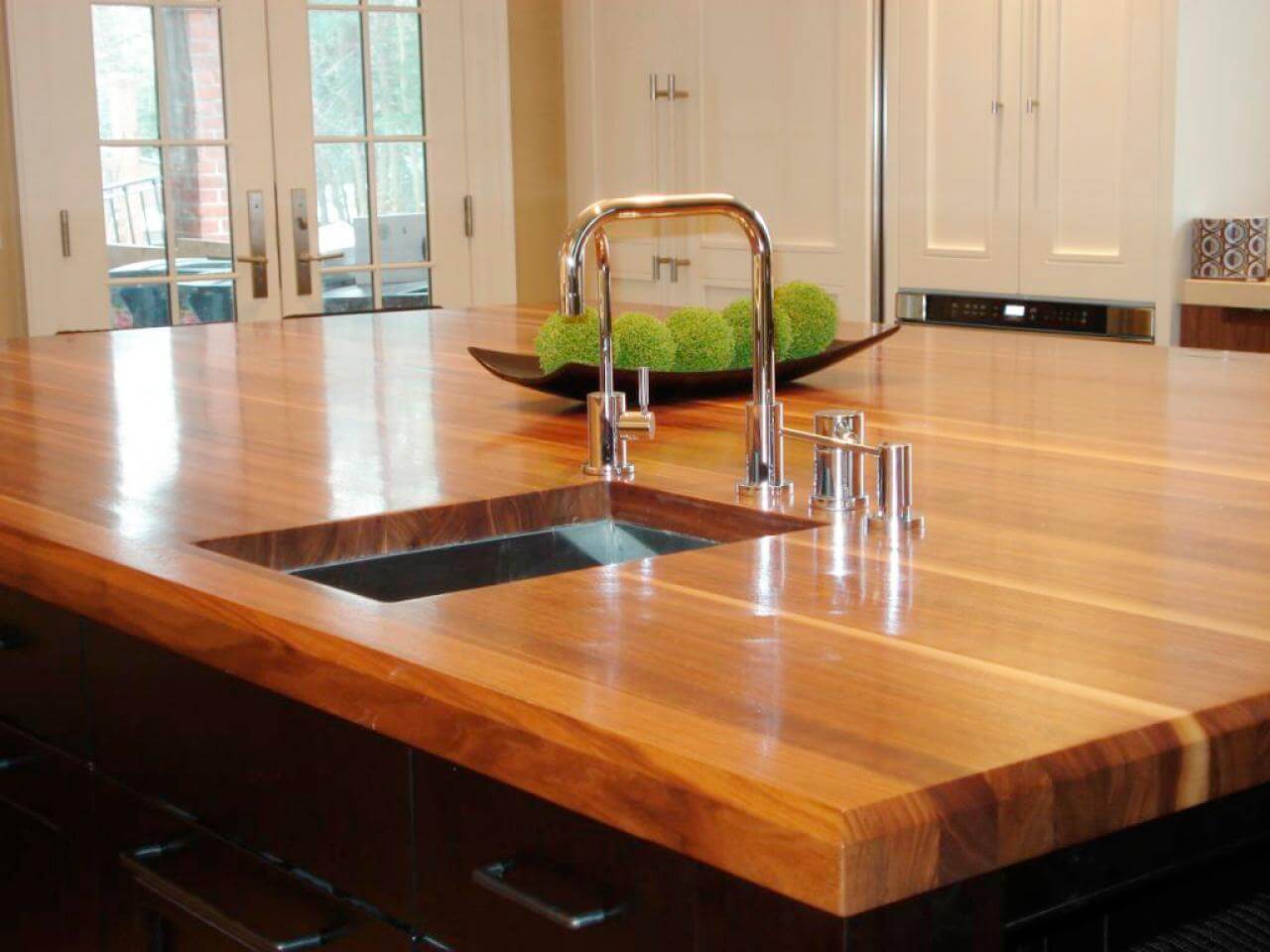 Hardwood countertop