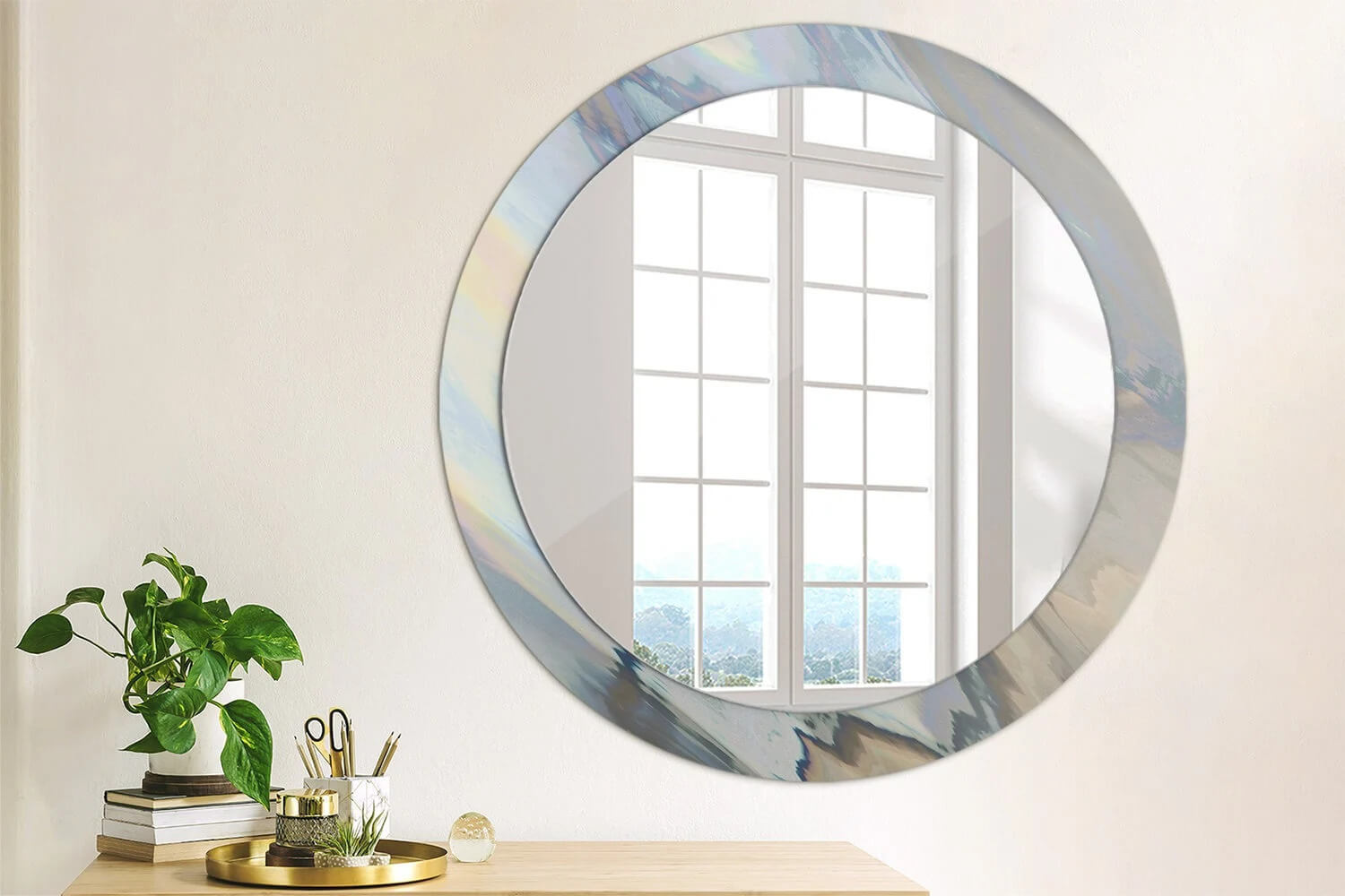 DIY holographic mirror frame