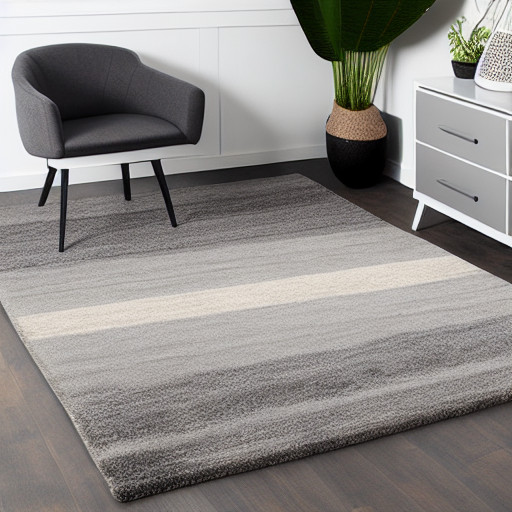 Nature inspired rug in grey