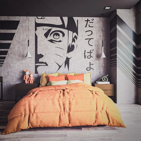 Naruto themed bedroom