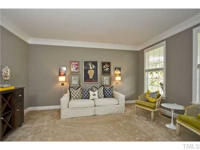 Grey and Beige living room wall