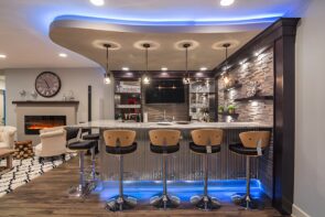 Modern Basement Bar Design