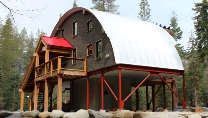 Quonset Homes with stairs