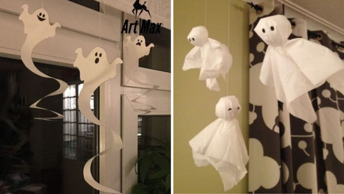 Papers Based DIY Halloween decor of Spirits