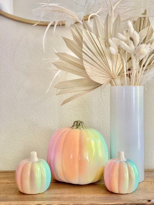 cute easy Ombre Pumpkin painting