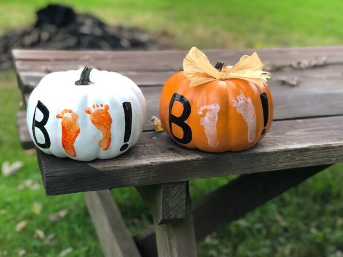 Easy Thumbprint Pumpkins