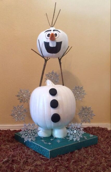 Olaf scary painting Pumpkins