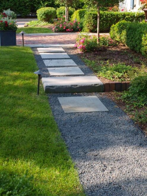 Basalt Chip Walkway