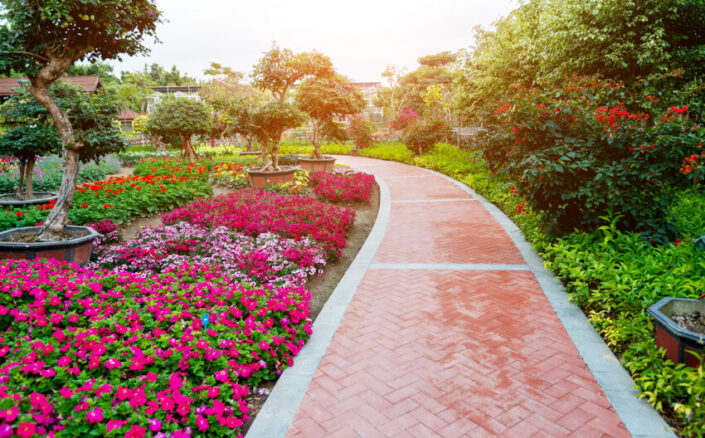 Zig Zag Brick Pathway