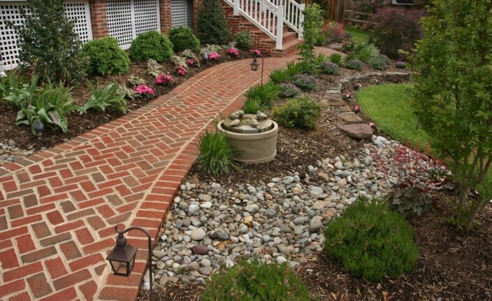 Clean and Chic Mix Material Walkway