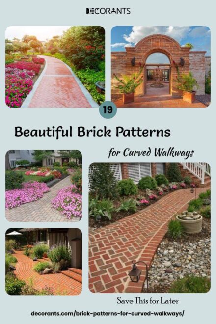 19 Beautiful Brick Patterns for Curved Walkways [2024] - Decorants