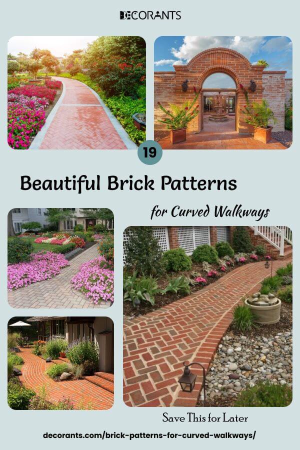 Beautiful Brick Patterns for Curved Walkways