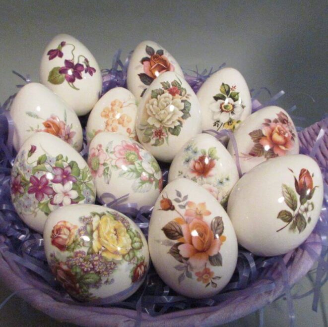 Spring Floral Easter Egg Decorating ideas