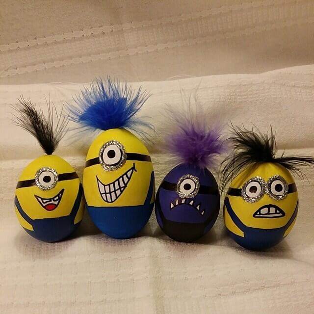Minion Celebrity Easter Egg decorated for Competition