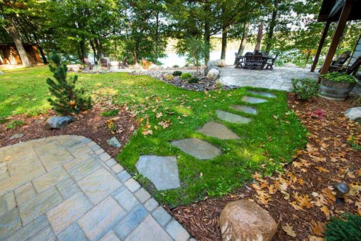 Rustic Stepping stone pathways