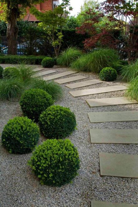 Symmetrical Stepping stone Pathway