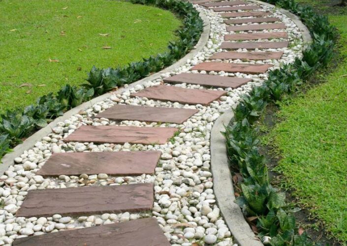 Gravel Wooden Walkway