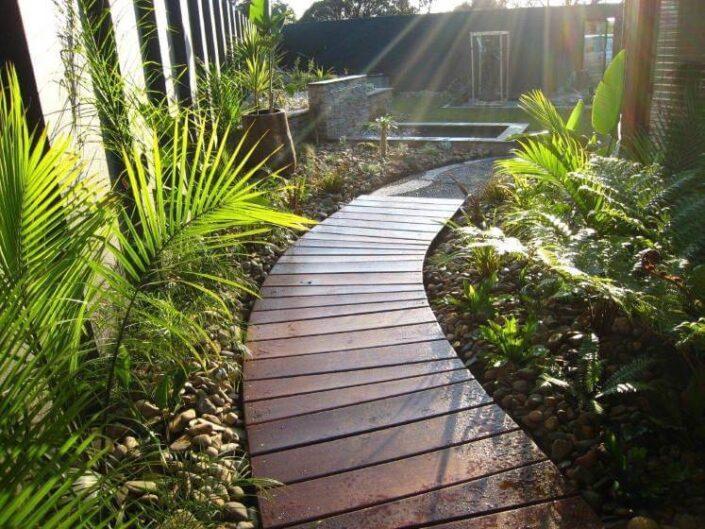 Wooden Sidewalk in nature