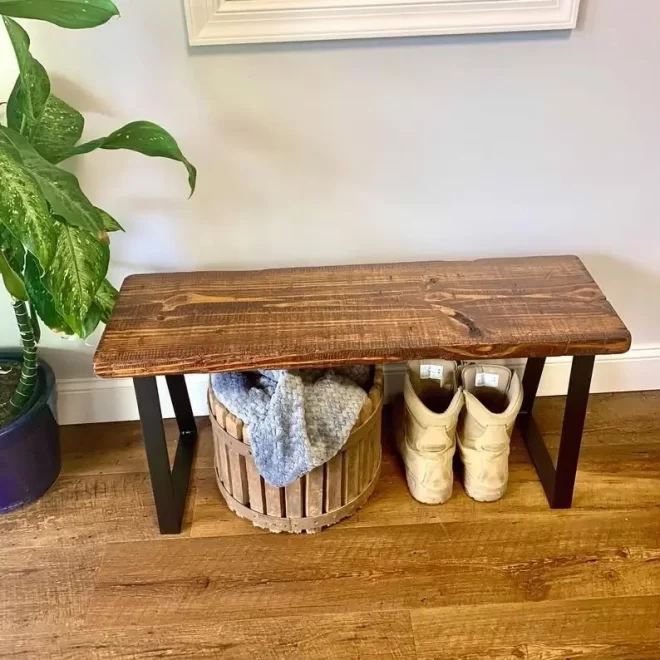 Entryway Bench with Shoe Storage