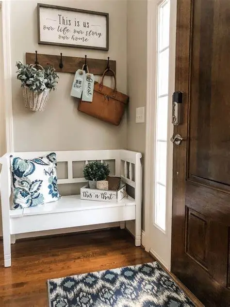 Entryway Bench with Shoe Storage